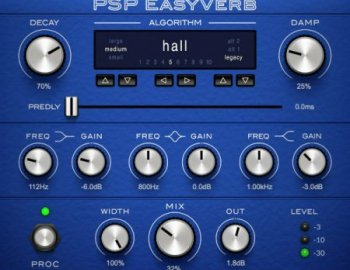 PSPaudioware PSP EasyVerb v2.0.0