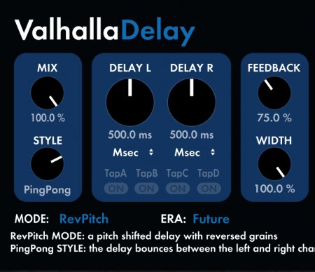 Valhalla DSP ValhallaDelay v2.1.0