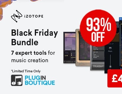 Save up to 93% in iZotope Black Friday Sale, incl. limited time bundle deal
