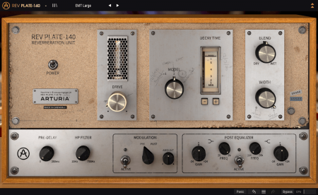 Arturia’s Rev PLATE-140 reverb effect plugin is FREE for a limited time
