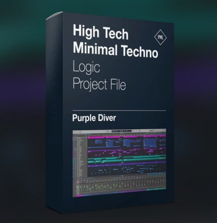 Production Music Live Purple Diver - High Tech Minimal Techno Logic Pro X & Serum Template